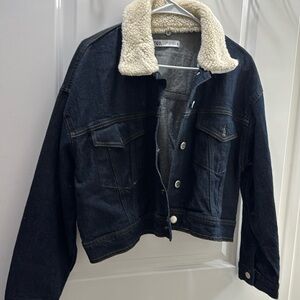 Zara cropped jean jacket